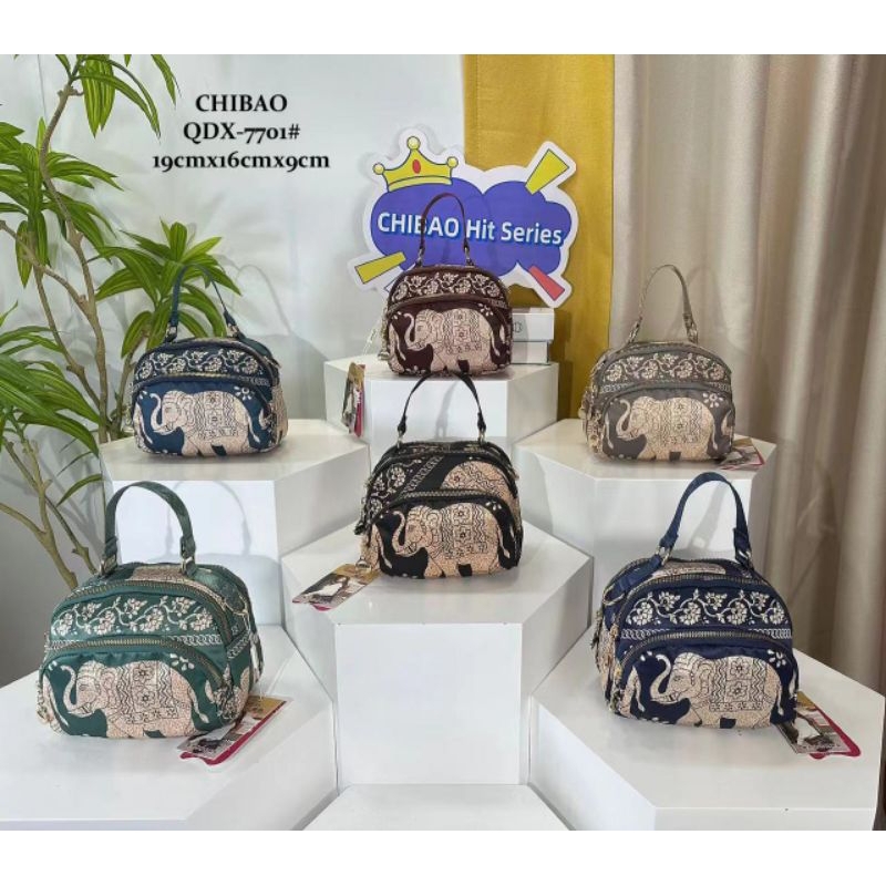 TAS IMPORT SAMARINDA | tas slempang chibao motif gajah | Chibao ORI