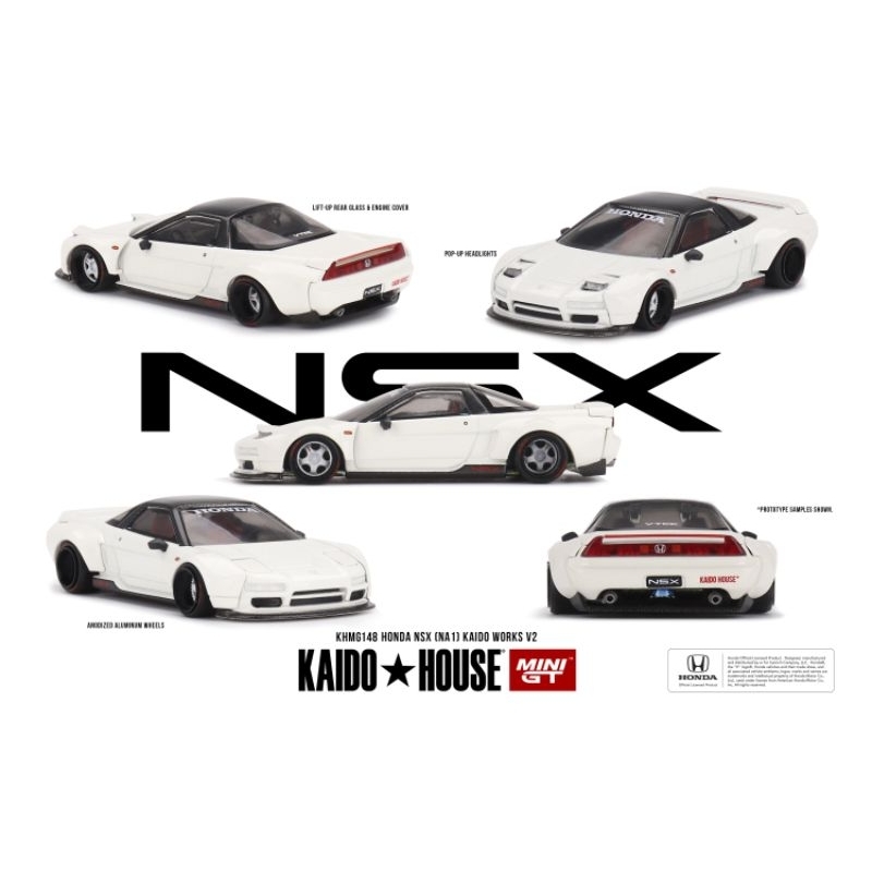 Mini GT x Kaido House Honda NSX Kaido Works V2 putih