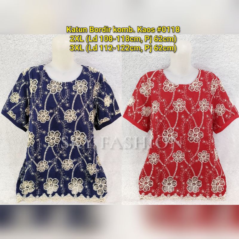 BLOUSE BRUKAT WANITA/BAJU ATASAN ORANG TUA/IBU-IBU #0099
