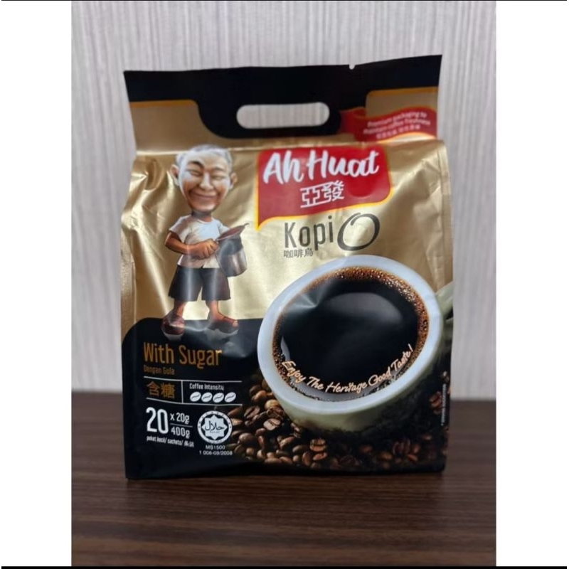 

Ah Huat Kopi O With Sugar isi 20gr × 20 Sachet Ori Malaysia