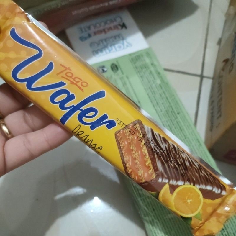 

wafer dengan selai jeruk asli dari Turki