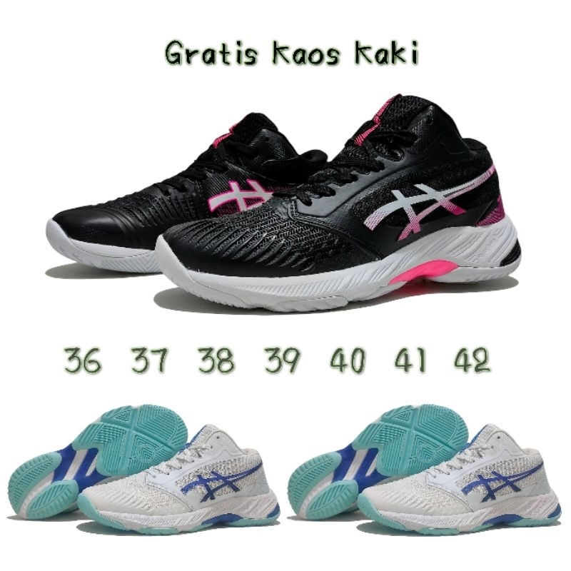 Rekomendasi Sepatu Volly Wanita Netburner black pink - sepatu voli wanita super decit
