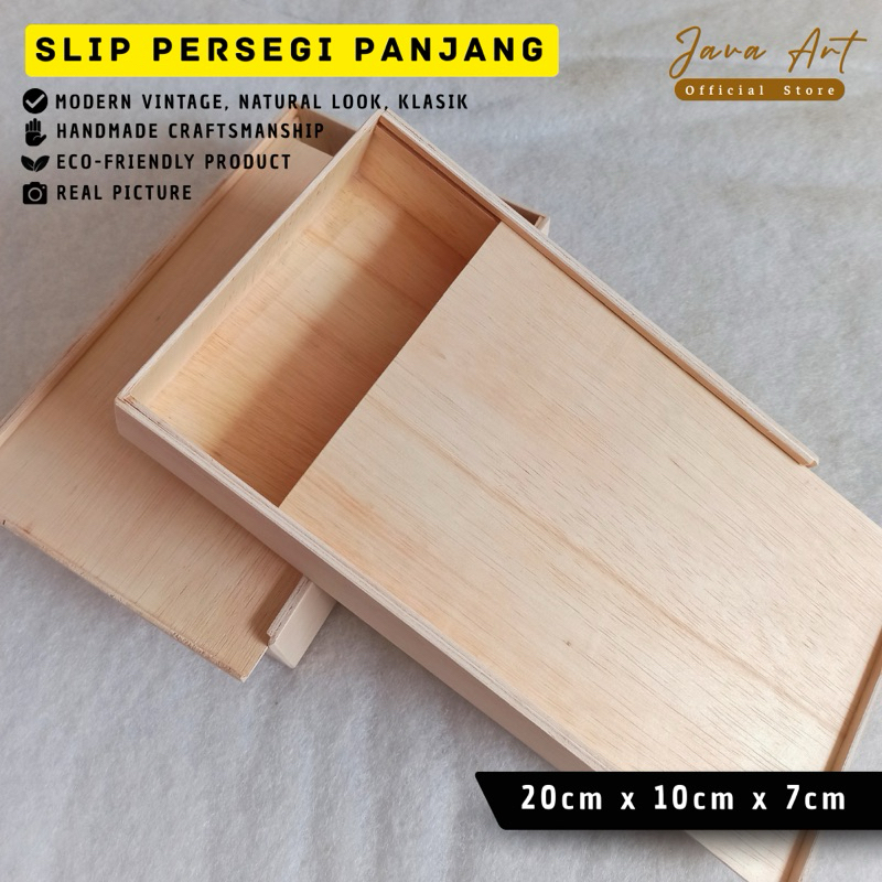 

WOOD BOX KOTAK SOUVENIR PACKAGING PRODUK UKURAN 20cm x 10cm x 7cm