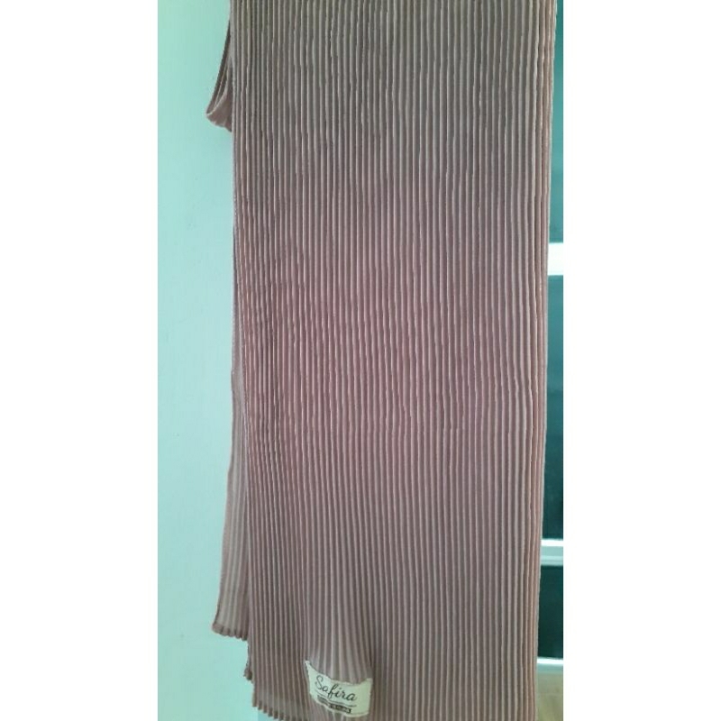 [PRELOVED] PASHMINA PLISKET DUSTY PURPLE