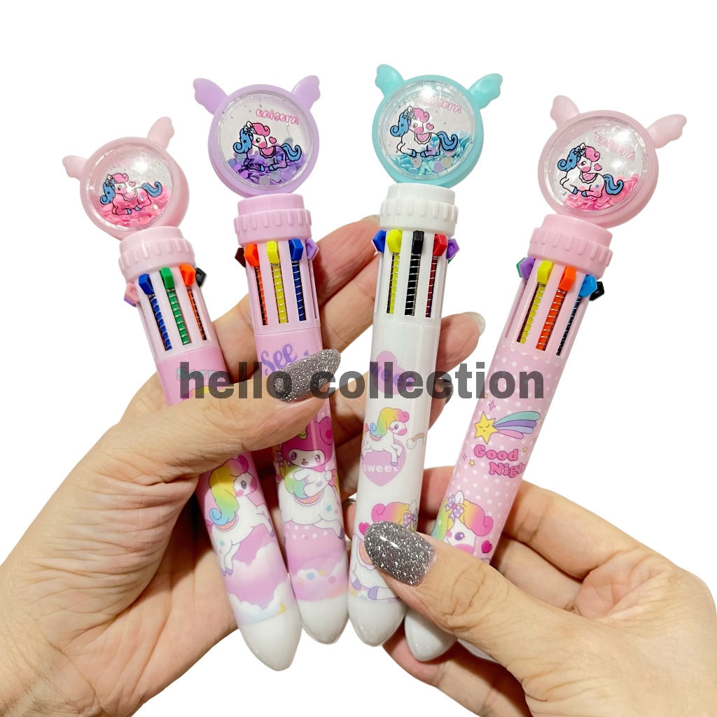 

Pulpen Anak 10 Warna My Melody Little Pony Unicorn 3D Pen Gel Cetek Lucu Karakter Kartun 0.5mm