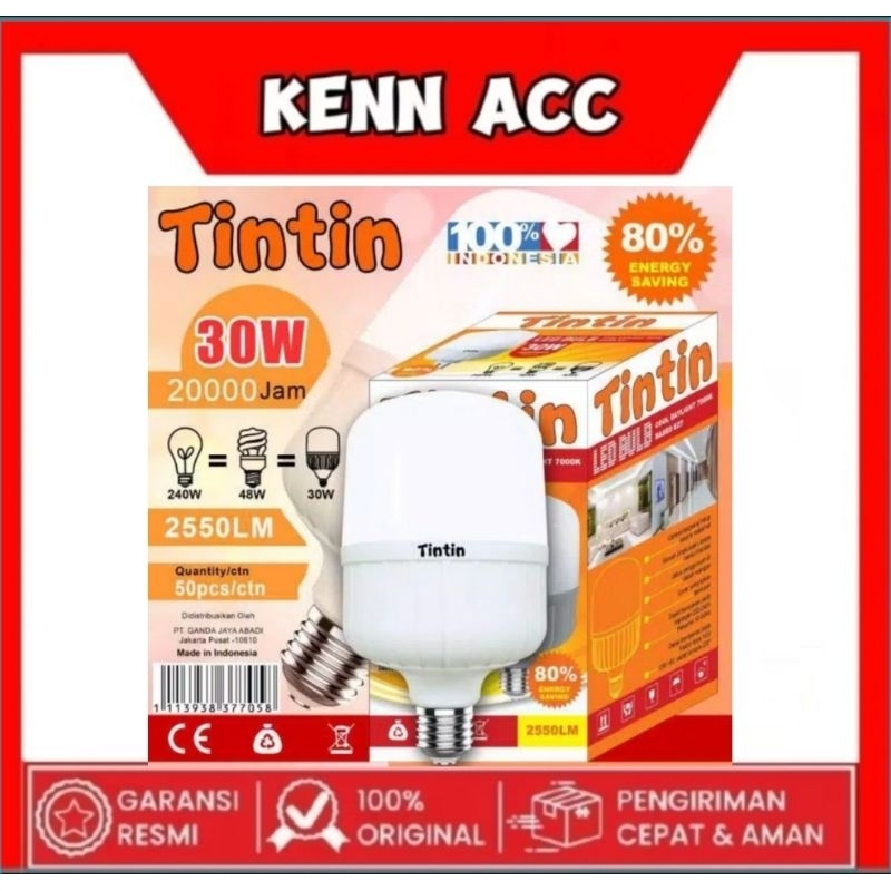 Lampu LED Tintin 30w / Lampu Kapsul Tintin 30w