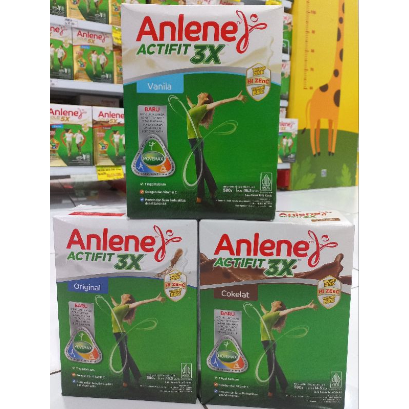 

ANLENE ACTIFIT 580gr VANILLA COKLAT ORIGINAL (EXP JUN 2026)