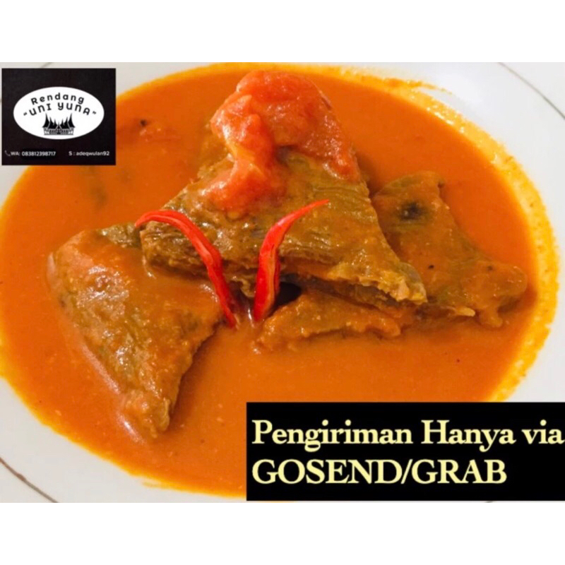 

ASAM PEDAS DAGING padang 5potong + kuah pangek - pangek padeh padang - fresh dimasak setiap hari
