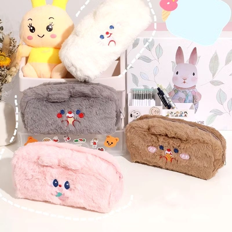 

Makeup Pouch White Doll | Pencil Case White Doll | Pouch Bulu | Kotak Pensil Bulu | Pouch Putih Lucu | Kotak Pensil Putih [BACA DESKRIPSI]