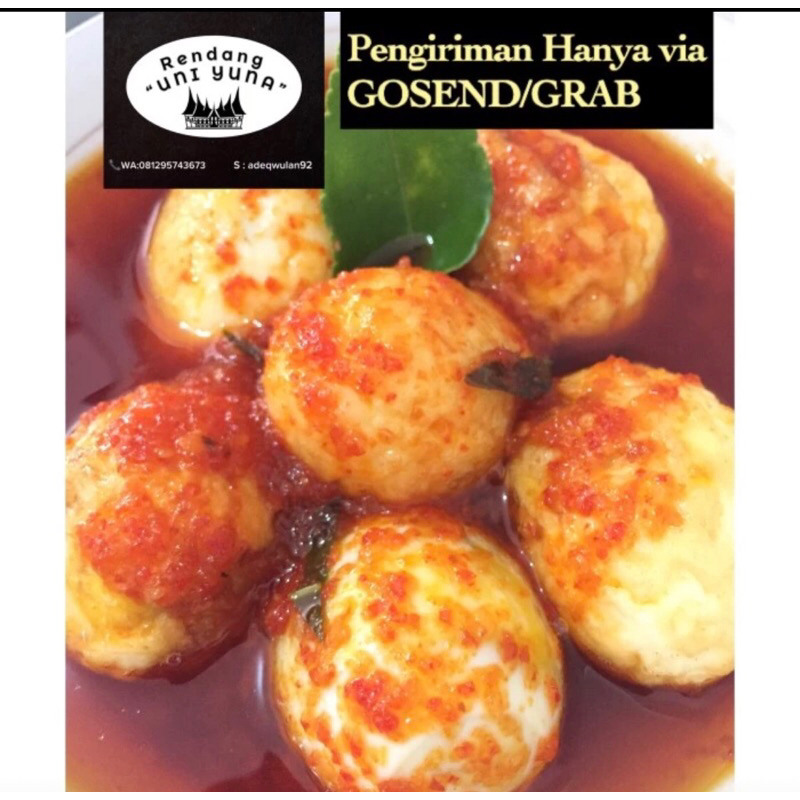 

TELOR BALADO PADANG (6butir) - fresh dimasak seriap hari