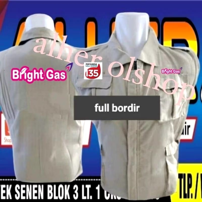 Rompi bright gas rompi kerja bright gas rompi vest bright gas rompi Pertamina rompi kerja Pertamina 