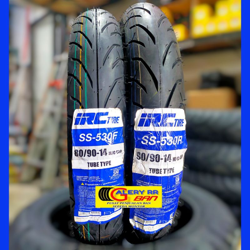 Ban Matic Irc 80/90-14 90/90-14 Tubetype / Bukan Tubeless ban irc ss-530f 80/90-14 ban irc ss-530R 9