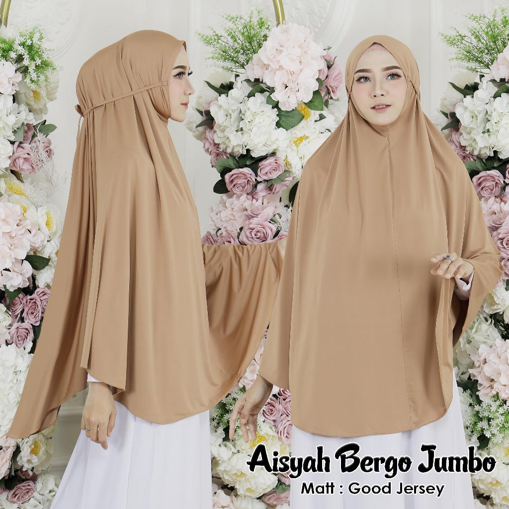 Hijab Syari Jilbab Instan Bergo Tali Aisyah Jumbo Jersey