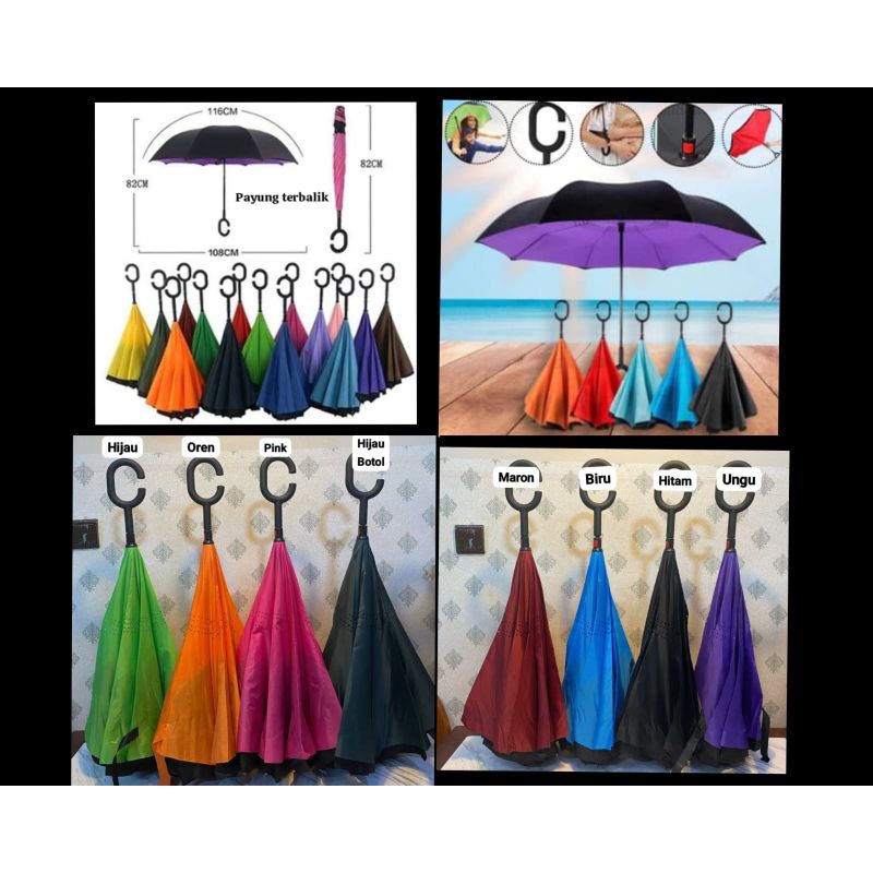 payung terbalik payung gagang C