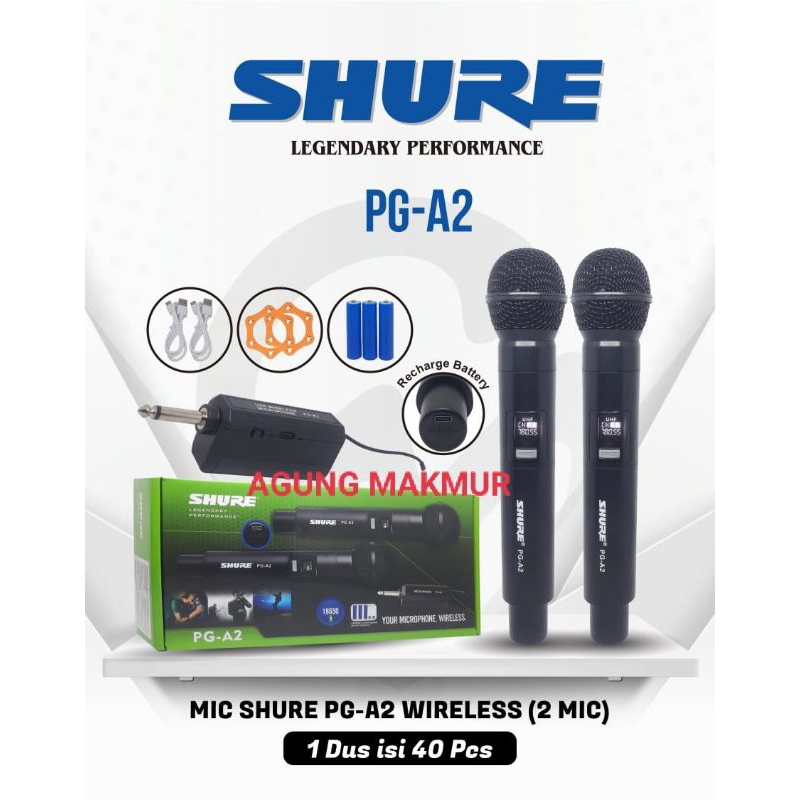 Mic Wireless Shure PG-A2