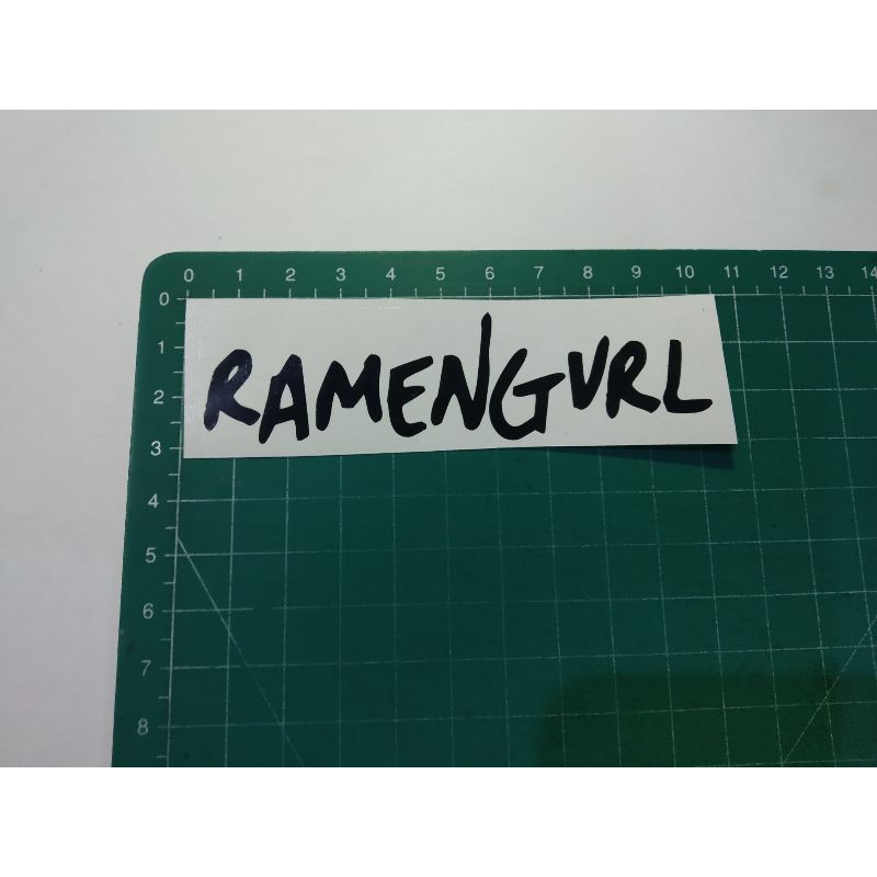 

stiker cutting ramengirl