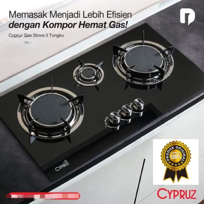 Kompor Gas Cypruz Kompor Tanam Gas Stove 2 Tungku Kompor Gas 2 Tungku Kompor Gas 3 Tungku