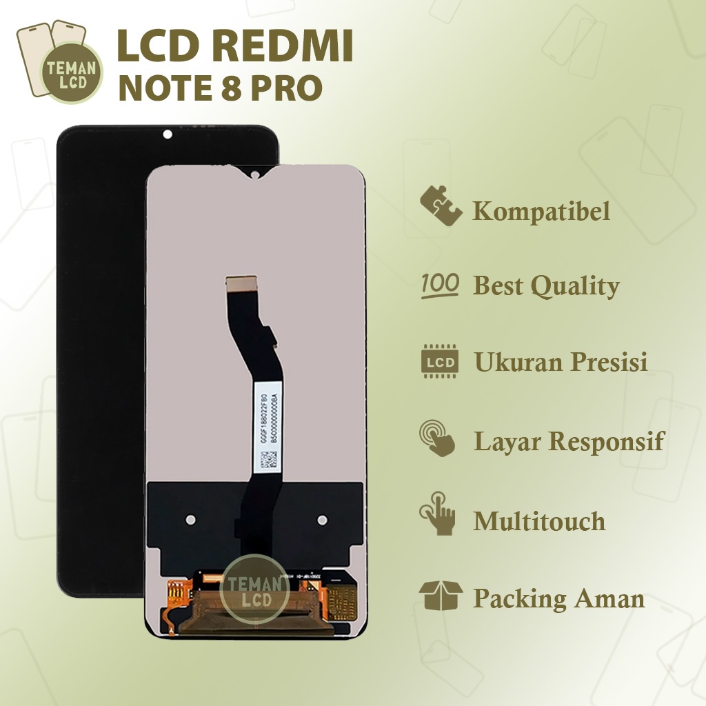 LCD Xiaomi Redmi Note 8 Pro - Original 100% Fullset Touchscreen
