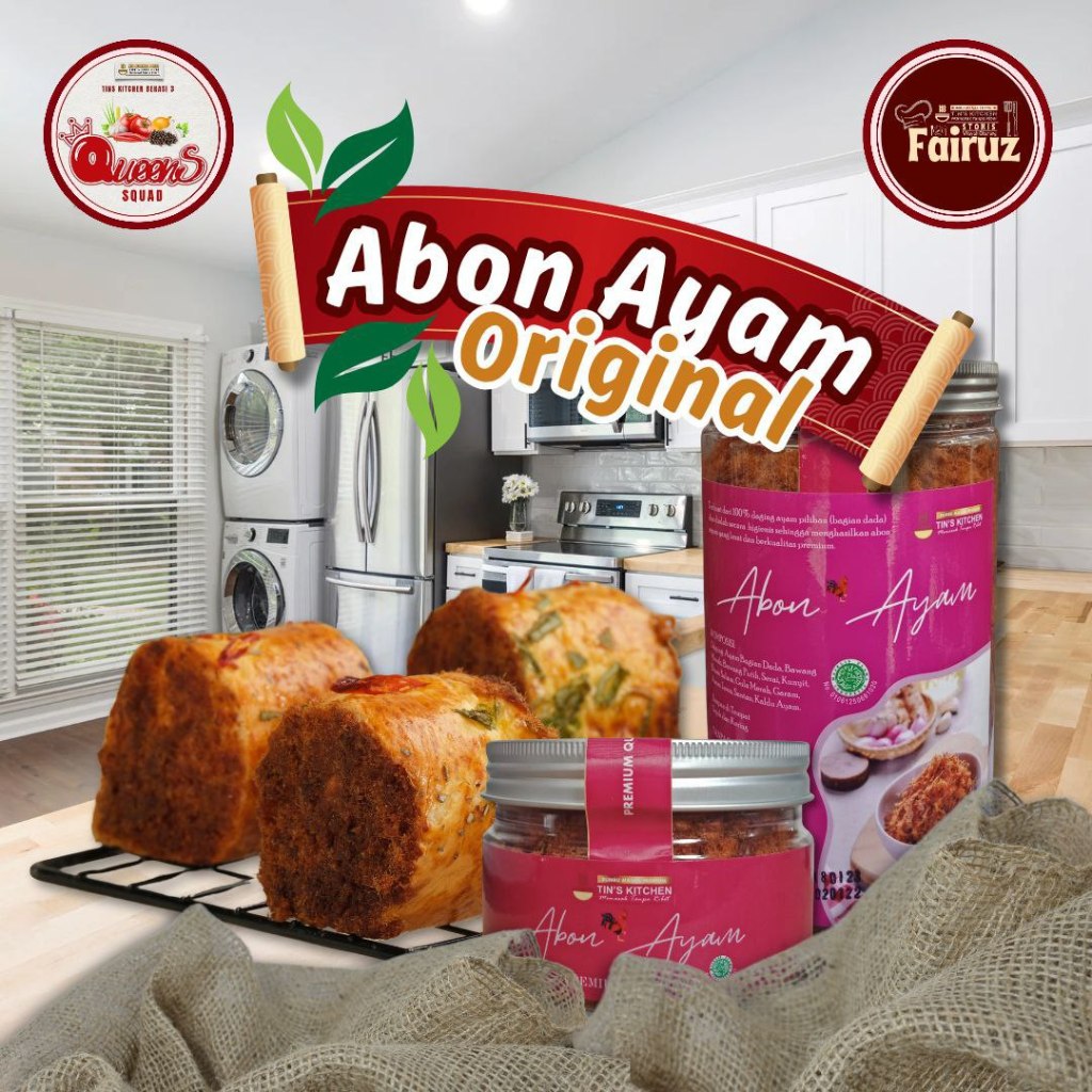 

Abon Ayam Original Best Seller Tin's Kitchen Halal Premium