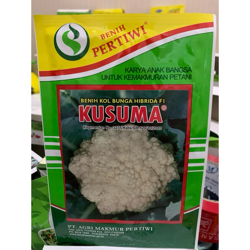 benih bunga kol 10gramdataran rendah hibrida F1 KUSUMA isi 10gr dari pertiwi Kemasan Pabrik Original