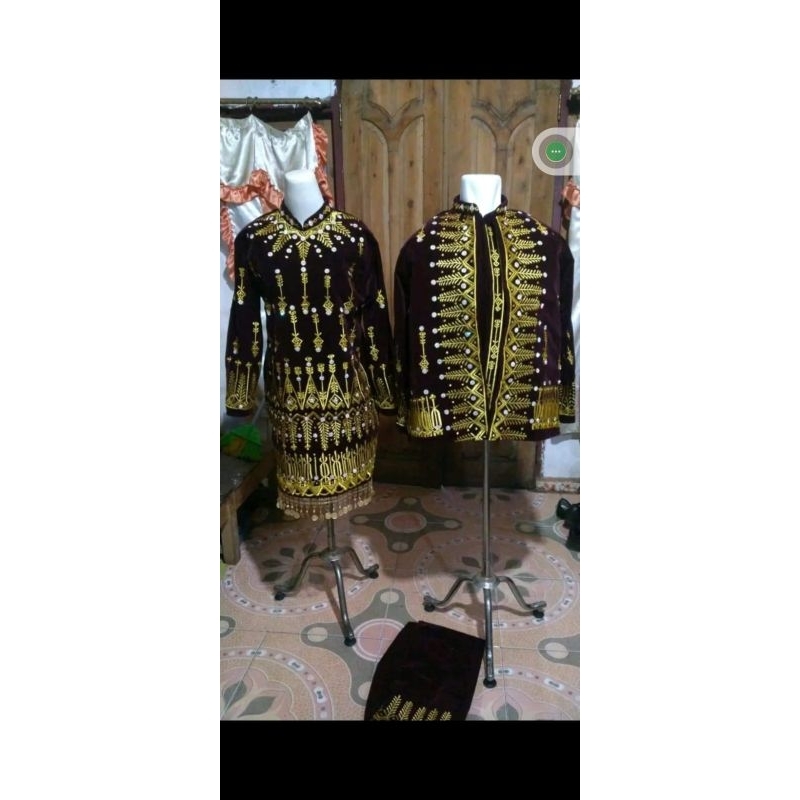 Baju pengantin Bordir Adat Palembang