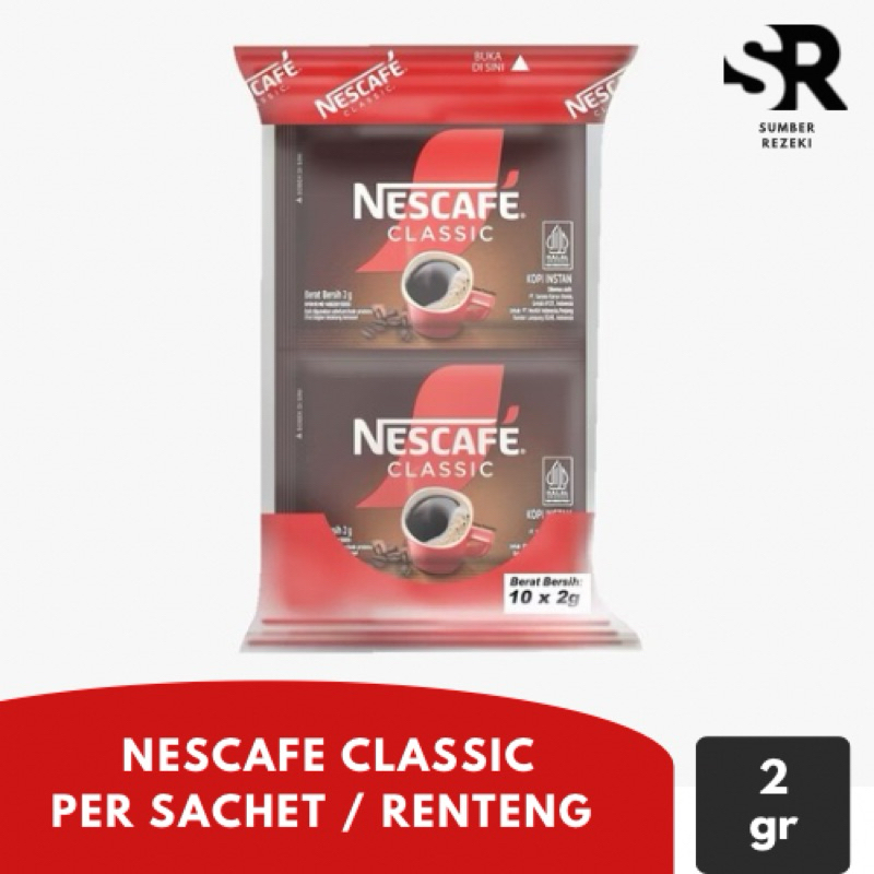 

NESCAFE CLASSIC PER RENTENG 2 gr