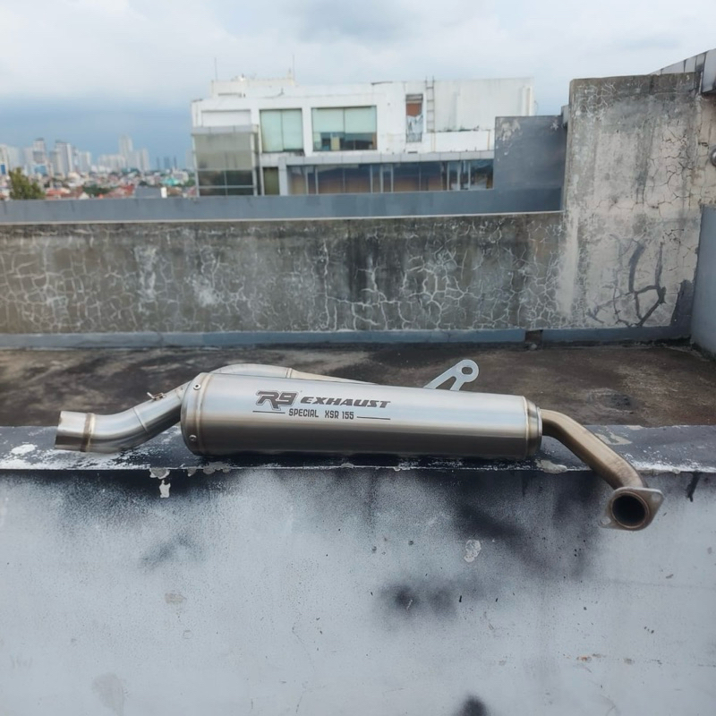 knalpot R9 Retro Stainless Fullsystem Yamaha Xsr