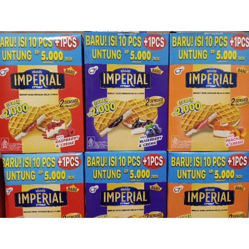 

IMPERIAL CREME ISI 10 PCS + (BONUS 1 PCS)
