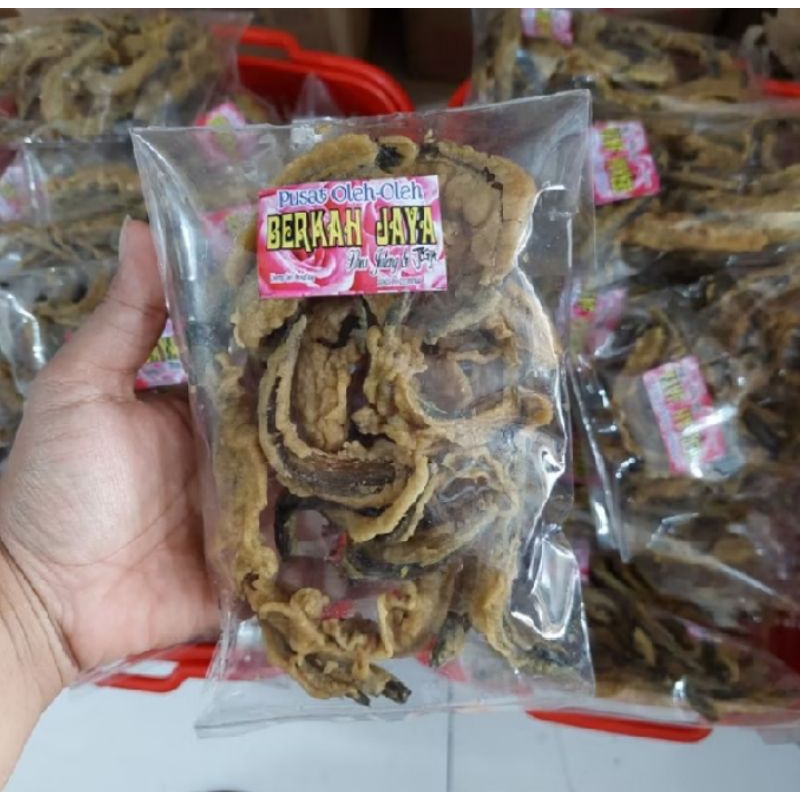 

SNACK VIRAL KRIPIK BELUT ASLI KEMASAN 100GRAM/ALLBAKTI SNACK/SNACK KILOAN MURAH