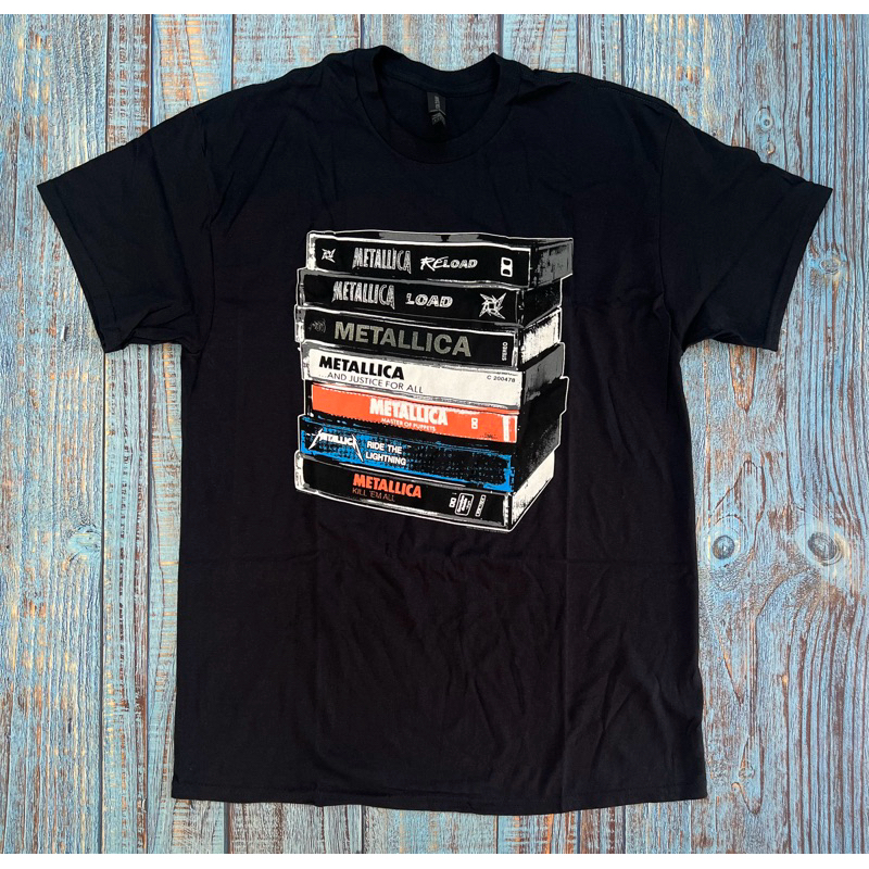Kaos T-Shirt Band Metallica - Cassette Official Merchandise