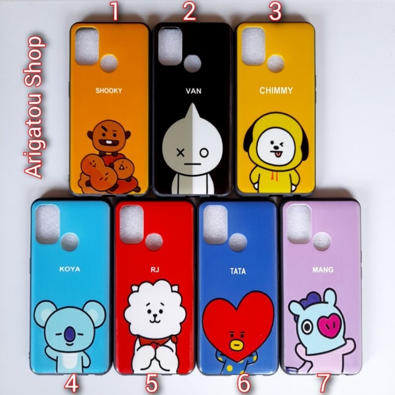 Oppo A53 2020 Case Hardcase Karakter Gambar Kartun Kpop Korea