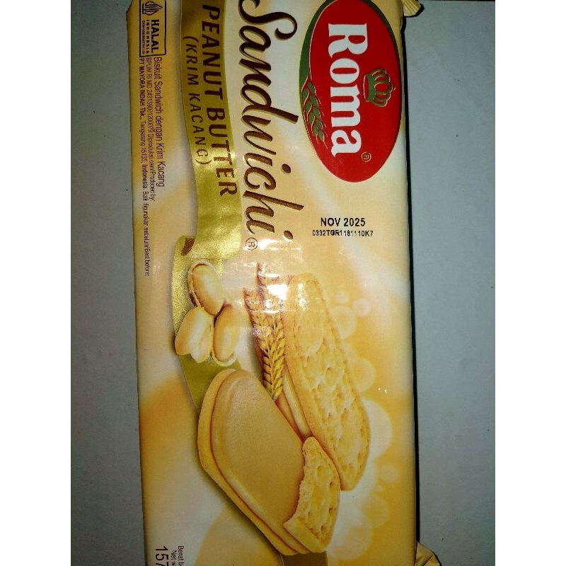 

Roma Sandwichi Krim Kacang 157g