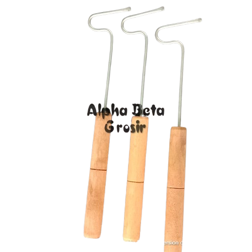 Cukil kue bikang bahan kawat gagang kayu / codet kue bikang