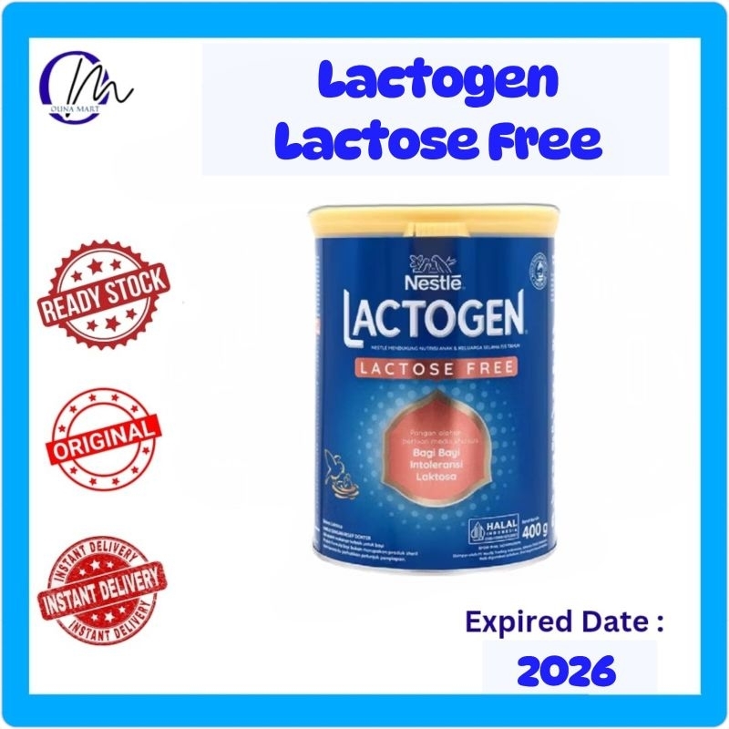 

LACTOGEN LACTOSE FREE 400 gram | Susu Alergi Protein Sapi / Laktosa