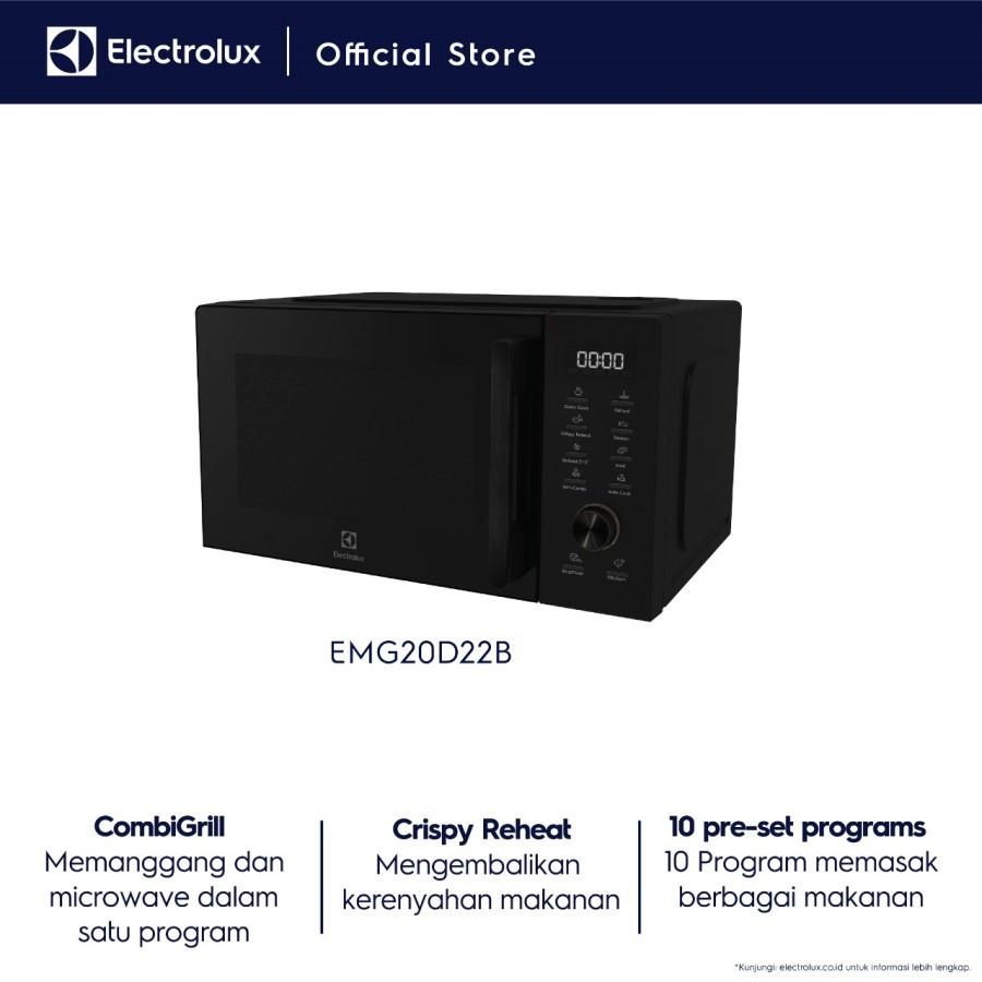 Microwave ELECTROLUX EMG20D22B Microwave Oven 20 Liter