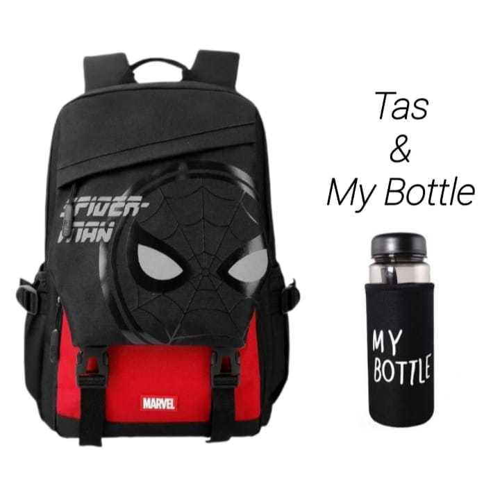 Tas sekolah anak laki-laki SD free botol/Tas sekolah anak laki-laki aesthetic/Tas sekolah anak cowok