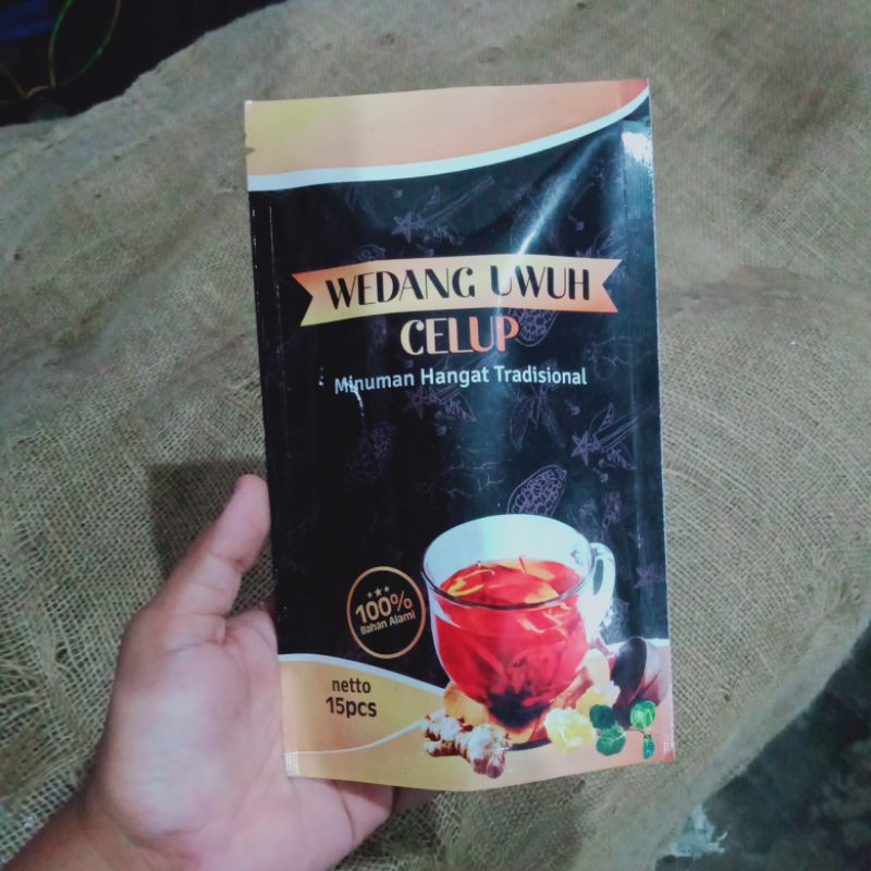 

Wedang uwuh celup - wedang uwuh spesial praktis - isi 15 - minuman penghangat - membantu meningkatkan imunitas tubuh - oleh-oleh Jogja