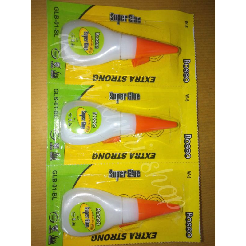 

LEM SUPER GLUE BOTOL MERK BOSCO