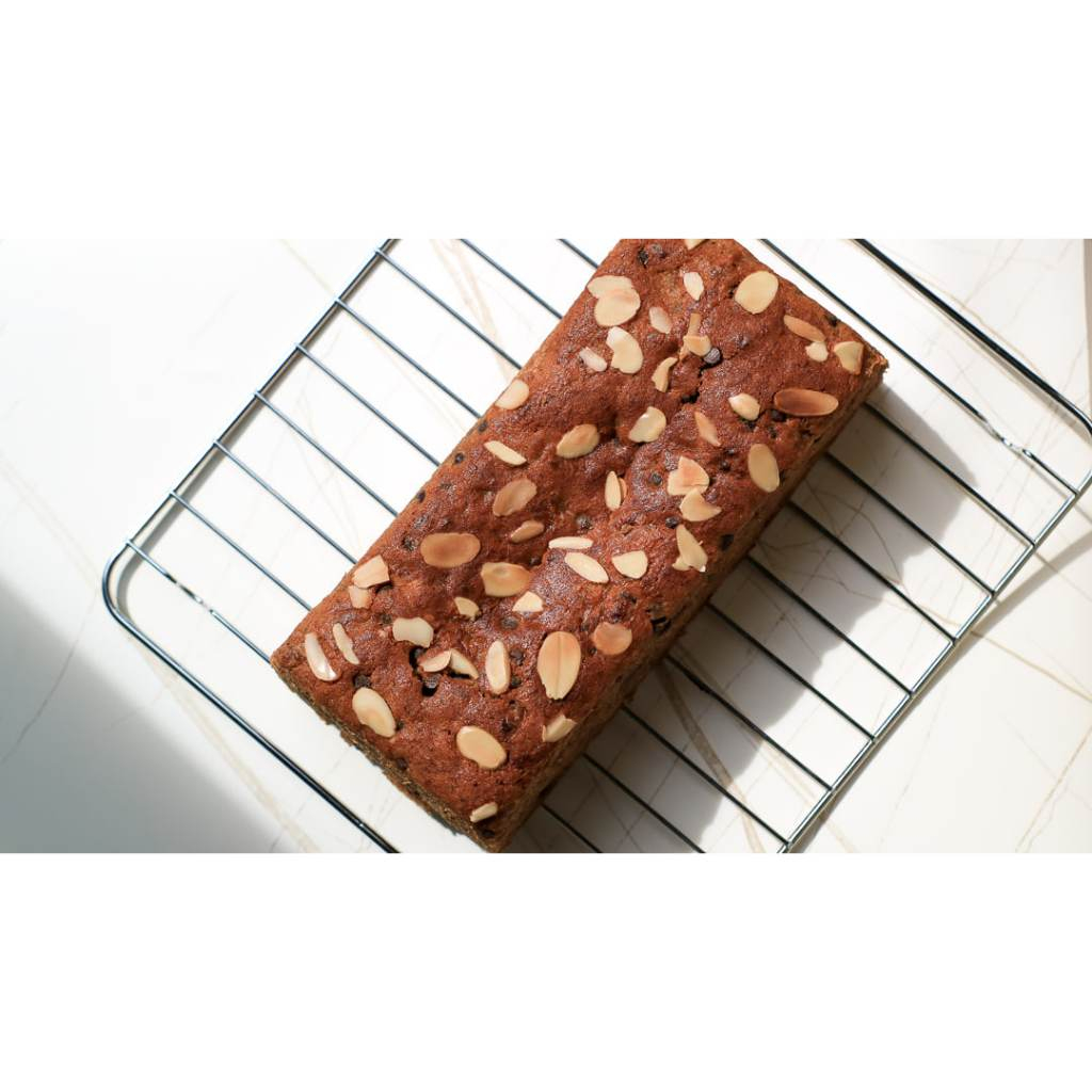 

Chocobites Classic Chocochips Banana Bread with Almond Topping