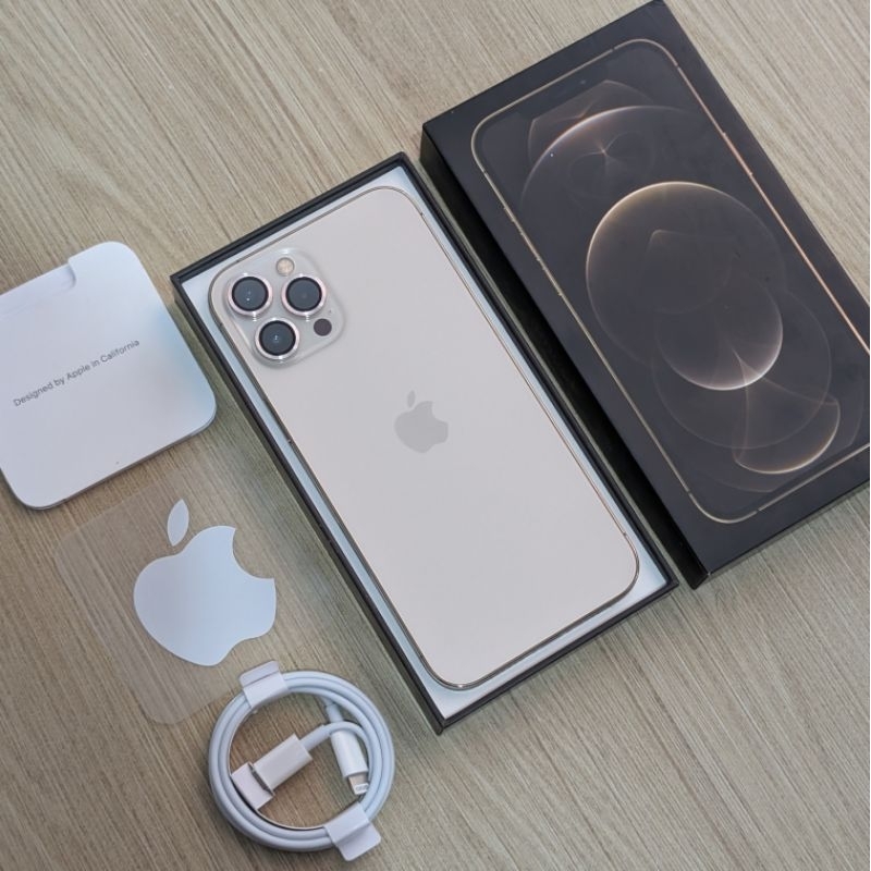 BC iPhone 12 Pro Max | second original (IMEI TERDAFTAR) sinyal aman permanen | 128/256/512 | Gold | 