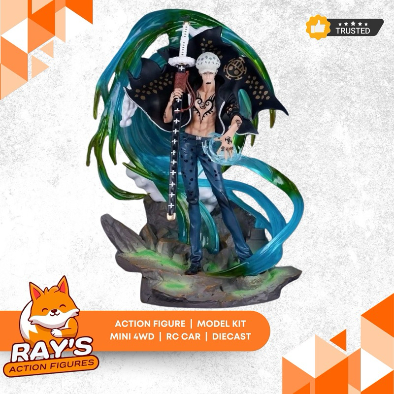 GK Statue Figure One Piece - Trafalgar Law with LED