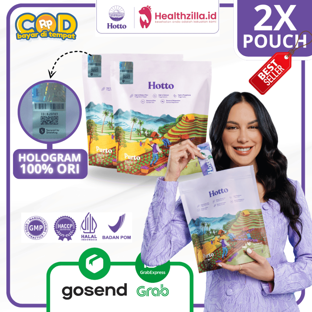 

FLASHSALE! Hotto Purto Multigrain Official Store Makanan Serat Tinggi Multigrain Halal 2 Pouch