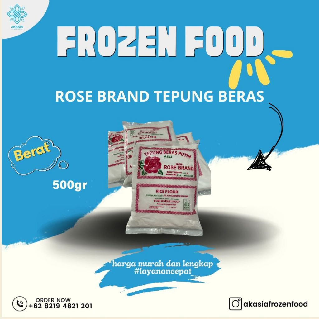 

ROSE BRAND TEPUNG BERAS 500gr