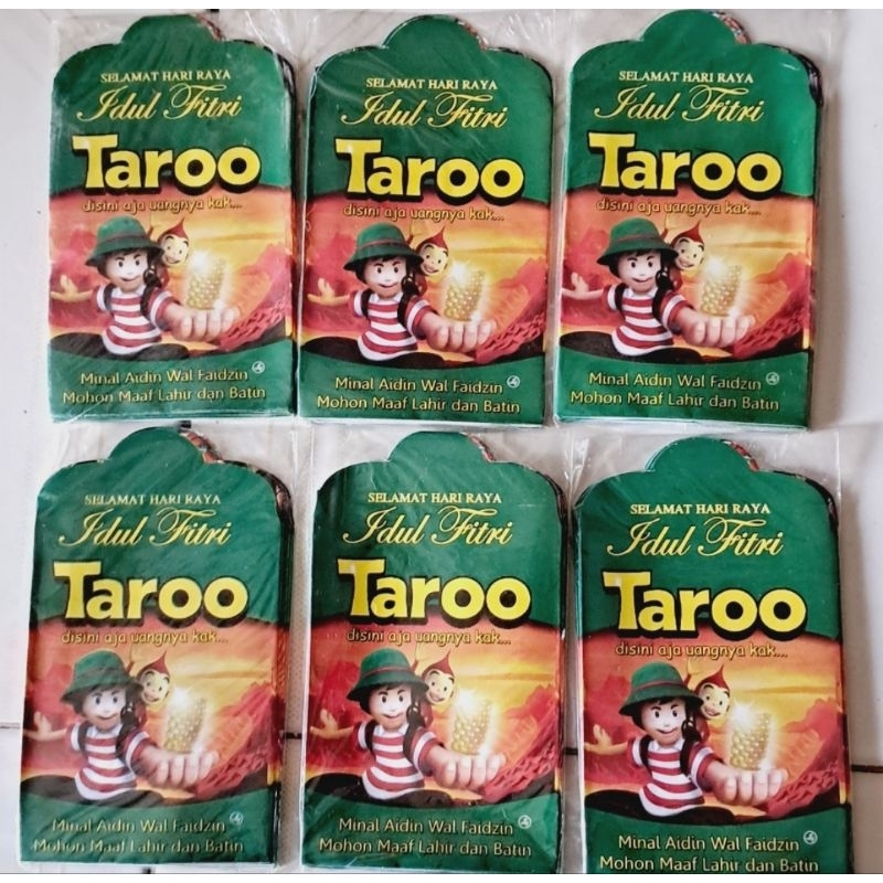 

Amplop lebaran motif Taro 1pack isi 10lbr