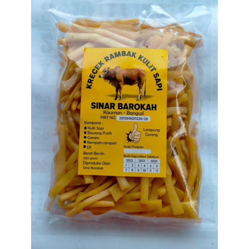 

Krecek Rambak Kulit Sapi Premium "SINAR BAROKAH" Mie