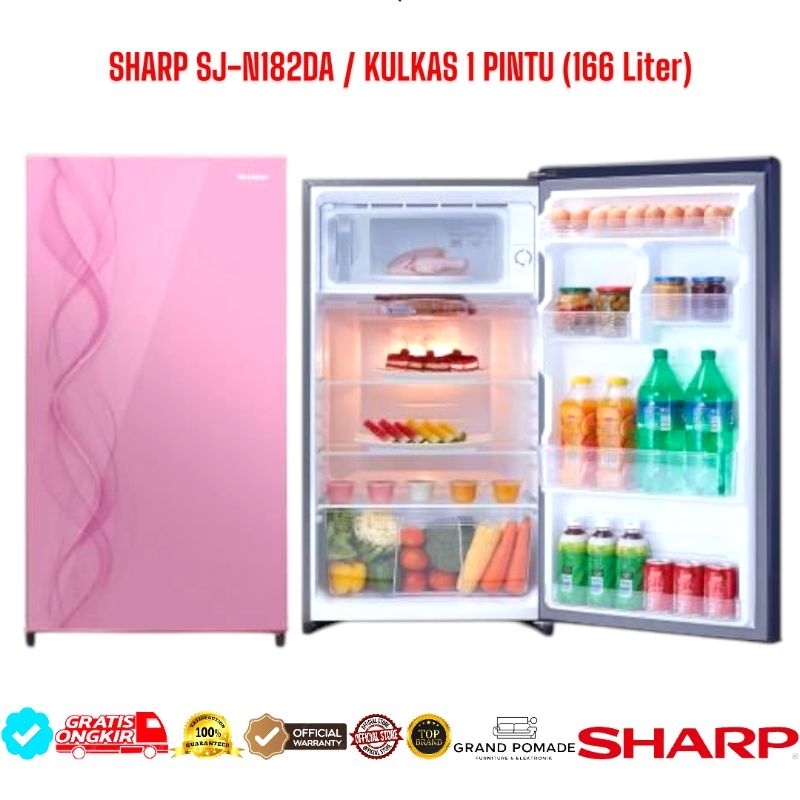 KULKAS SHARP 1 PINTU SJ-N182DA 166 LITER