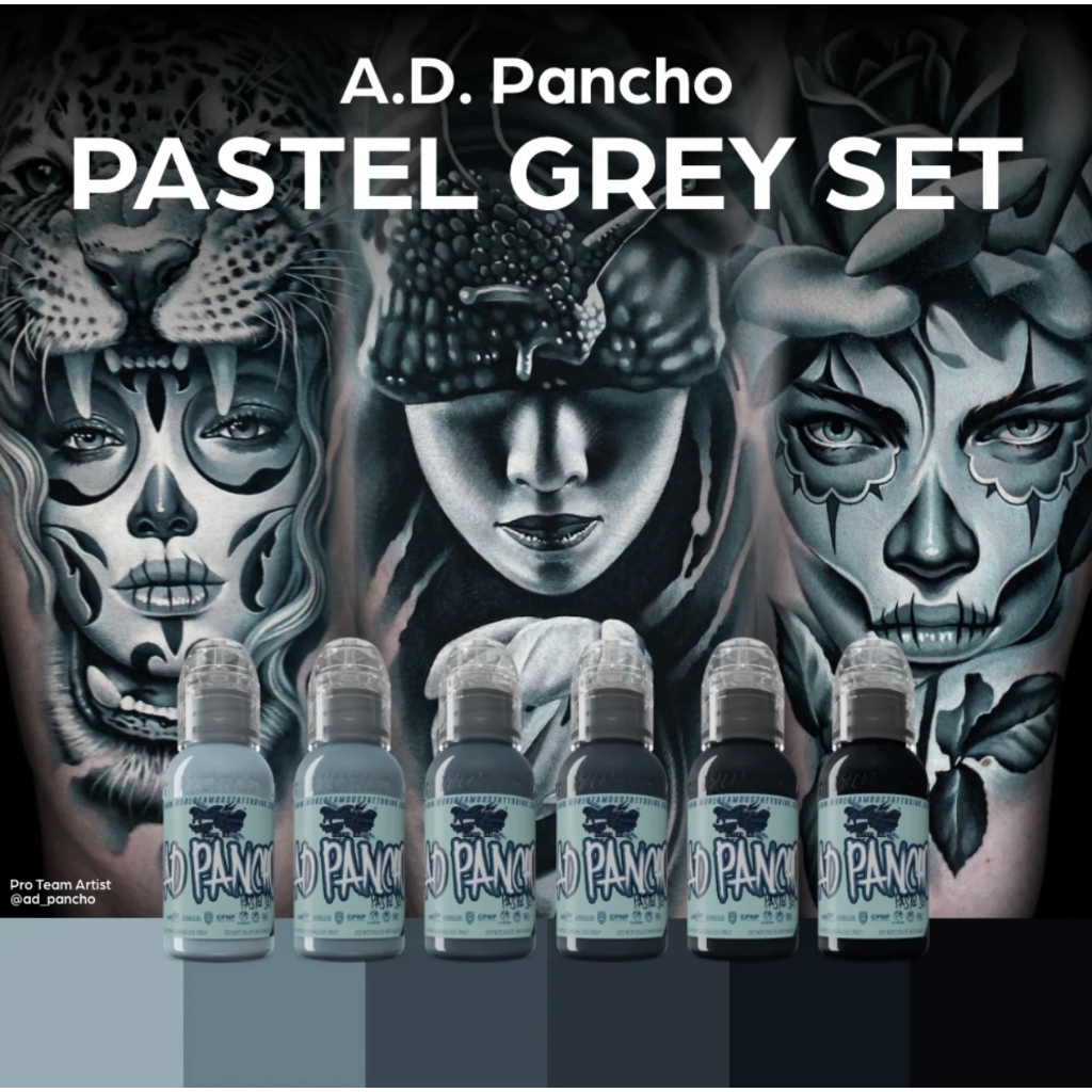 TINTA TATTOO/ AD PANCHO SET GREY 1OZ