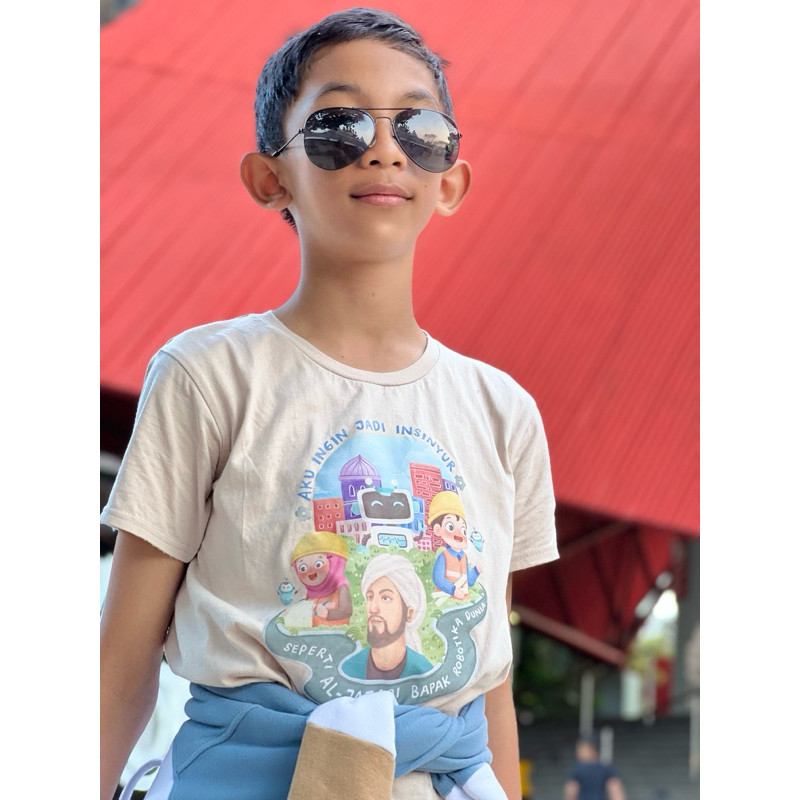 Kaos Anak Islami - Kaos Pahlawan Islam - Al Khawarizmi