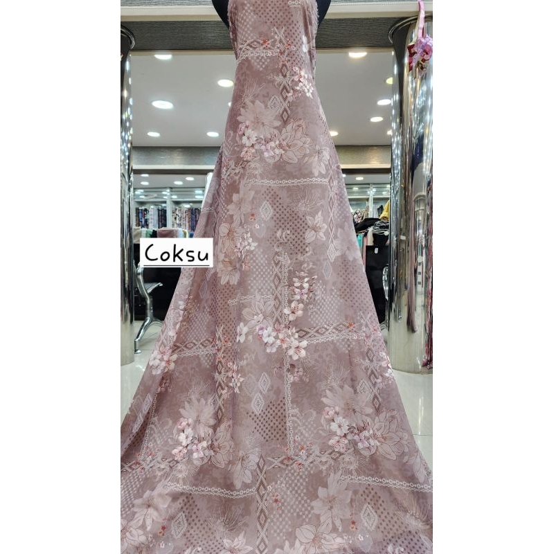 kain sifon silk motif