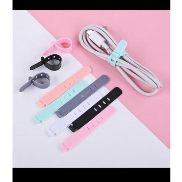 Penggulung Kabel, Pengikat Kabel Cas HP, Organizer Kabel Ces HP